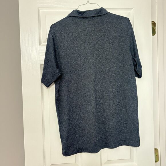 Nike Golf Tour Performance Shirt Mens L Blue Dri Fit Polo Short Sleeve Stretch - Picture 2 of 3